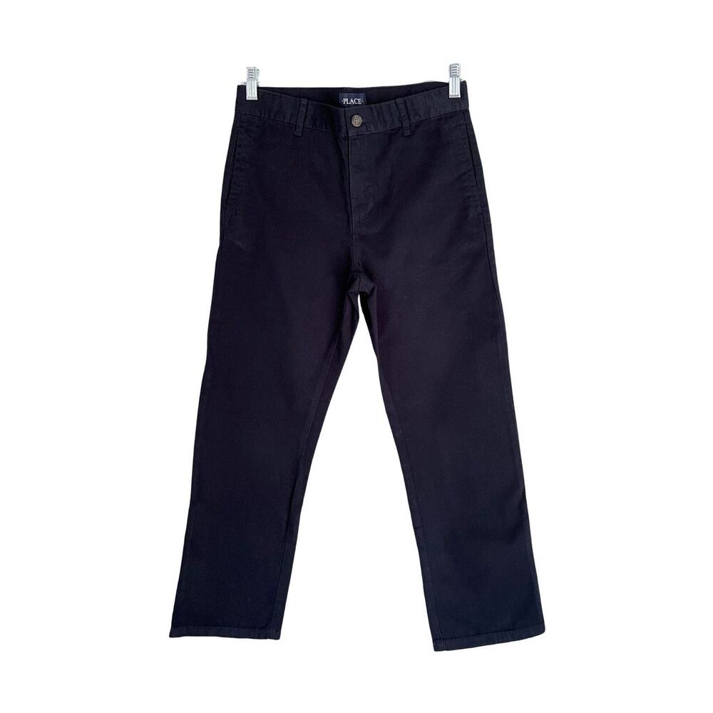 Childrens Place Pants Girls Size 10 Husky Blue Cotton Chino Straight Leg NWT